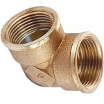 Mässing Båge för Vattensystem med Gänga 1"